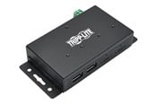 USB hub - Eaton series 4-Port Industrial-Grade USB 3.1 Gen 2 Hub - 10 Gbps 2 USB-C & 2 USB-A 15 kV ESD Immunity Iron Housing USB hub - 4 - Zwart - U460-2A2C-IND