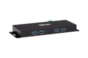USB hub - Eaton series 7-Port Industrial-Grade USB 3.1 Gen 2 Hub - 10 Gbps 4 USB-A & 3 USB-C 15 kV ESD Immunity Metal Housing TAA USB hub - 7 - Zwart - U460-4A3C-IND