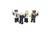 Houten speelgoed - Tidlo Wooden Dollhouse Dolls Police and Crook 4 pcs - T0142