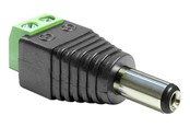 Voedingskabel (intern) - DeLOCK - Power Adapter - 2 pin Terminal Block to DC jack 5.5 x 2.5 mm - 65487