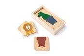 Speelgoed voor baby's - Trixie Baby Wooden Combo Puzzle Animals - 36-161