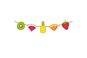 Speelgoed - Folat BV Garland Tropical Fruit 6mtr. - 20707