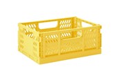 Kinderkamer - 3 Sprouts - Modern Folding Crate Medium Yellow - ICMDYL