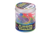 Speelgoedpop - Johntoy Glow in the Dark Colored Dino Toy Figures 12pcs. - 24492