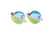 Speelgoed voor baby's - Goki Soft Ball with a Bubble Blue Green - 65301
