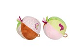 Speelgoed voor baby's - Goki Soft Ball with a Bubble Pink Green - 65300