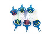 Creatief spelen - Colorations - Paint Rollers with Pattern Set of 6 - CHFUNROL