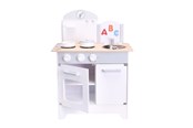 Speelkeuken en apparatuur - ET Toys Small Wood - Play Kitchen - Grey (L40193) - L40193