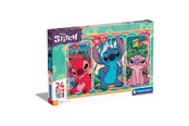 Puzzels - Clementoni Jigsaw Puzzle Super Color Maxi Disney Stitch 24 pcs. Vloer - 24029