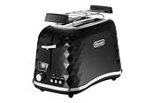 Broodrooster - DeLonghi Broodrooster De'Longhi Brillante CTJ 2103.BK - toaster - black - CTJ 2103.BK