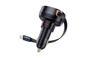 Mobiel - Adapters & Opladers - Baseus Car Charger Enjoyment Pro with lightning cable + USB-C 55W (black) - C00057803111-00