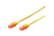 Netwerk - kabel - DIGITUS Professional patch cable - 50 cm - yellow - Geel - 0.5m - DK-1617-005/Y