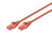 Netwerk - kabel - DIGITUS CAT 6 U-UTP Patch Cord - 5m - Rood - 5m - DK-1617-050/R