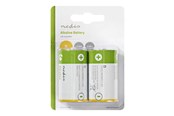 Batterij - Nedis BAAKLR202BL battery - 2 x D - Alkaline - BAAKLR202BL