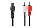Audiokabel - Nedis subwoofer cable - 20 cm - CAGB24020BK02