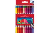Schrijf- en tekengerei - Faber-Castell Double fibre-tip pen set 20x - 151119