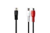 Audiokabel - Nedis CAGL20250BK02 audio cable - CAGL20250BK02