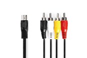 Audiokabel - Nedis CAGL20400BK10 audio cable - CAGL20400BK10