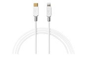 USB-kabel - Nedis Lightning cable - Lightning / USB - 1 m - CCBW39650WT10