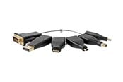 Beelscherm- en tv-kabel - Nedis video / audio adapter kit - DisplayPort / HDMI / DVI / USB - CCGB34999BK