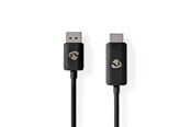 Beelscherm- en tv-kabel - Nedis CCGB37108BK18 video cable adapter - CCGB37108BK18