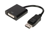 Beelscherm- en tv-kabel - Nedis - video adapter - DVI-D to DisplayPort - 20 cm - CCGB37250BK02