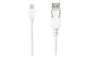 Beelscherm- en tv-kabel - Nedis - DisplayPort cable - Mini DisplayPort to DisplayPort - 2 m - CCGB37404WT20