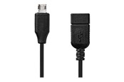 USB-kabel - Nedis - USB adapter - Micro-USB Type B to USB - 20 cm - CCGB60515BK02
