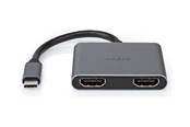 Beelscherm- en tv-kabel - Nedis adapter - 10 cm - CCGB64670BK01
