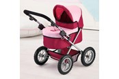 Pop, teddybeer en materiaal - Bayer Design Doll's Pram Trendy - Red/Pink - 13014AA