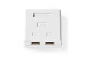Accessoires - Nedis Network Wall Box | On-Wall | 2 port(s) | STP CAT6 - CCGB89130WT
