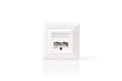 Netwerkapparatuur & Uitbreiding naar draadloos - Nedis Network Wall Box | In-Wall | 2 port(s) | CAT5e - CCGB89150IV