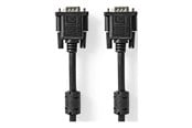 Beelscherm- en tv-kabel - Nedis CCGL59000BK50 VGA cable - CCGL59000BK50