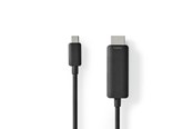 Beelscherm- en tv-kabel - Nedis CCGL64655BK20 video cable adapter - CCGL64655BK20
