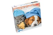 Puzzels - Tactic Cute Kitten and Sleepy Dog 1 pcs puzzle - 59232