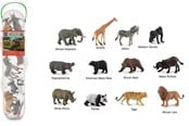 Speelgoedpop - Collecta Box of Mini Wild Animals in tube toy - COL01105