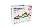 Bouw-/constructiekits - PicassoTiles 50-delige Magnetische Racebaan Bouwblokken - PTR50