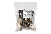 Netwerk - kabel - Gembird Modular Plug - network connector - Zilver - LC-PTF-01/50