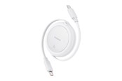 USB-kabel - Baseus Free2Pull Mini USB-C to USB-C 60W 1 (white) - P10364500211-01