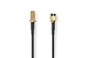 Antennekabel / connector - Nedis SMA Cable | SMA Male | SMA Female | Gold Plated - CSGL02010BK20