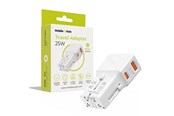 Mobiel - Adapters & Opladers - Mobile Origin Travel adapter 25W - EU/US/UK/AU - white - TAD25-2P-WHT