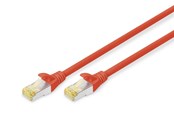Netwerk - kabel - DIGITUS CAT 6A S-FTP - 0.25m - Rood - 0.25m - DK-1644-A-0025/R