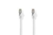 Netwerk - kabel - Nedis Cat 8.1 Network Cable | S/FTP | RJ45 Male | RJ45 Male - Wit - 20m - CCGL85520WT200