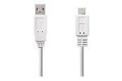 USB-kabel - Nedis - USB cable - USB to Micro-USB Type B - 1 m - CCGP60410WT10