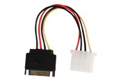 Voedingskabel (intern) - Nedis - power adapter - SATA power to 4 PIN internal power - 15 cm - CCGP73530VA015