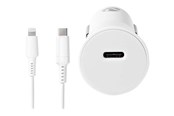 Mobiel - Adapters & Opladers - Nedis car power adapter - 24 pin USB-C - 20 Watt - CCPDL20W111WT