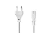 Voedingskabel (intern) - Nedis Power Cable | Euro Male | IEC-320-C7 | Straight | Straight | Nickel Plated | 2.00 m - CEGL11040WT20