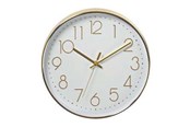 Decoratie - Nedis Easy To Read Numbers - clock - quartz - wall mountable - 30 cm - gold - CLWA015PC30GD