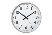 Decoratie - Nedis Easy To Read Numbers - clock - quartz - wall mountable - 38 cm - frame: aluminium - CLWA016PC38AL