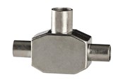 Beelscherm- en tv-kabel - Nedis aerial splitter - CSBW40950WT